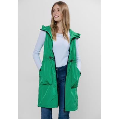Steppweste CECIL, Damen, Gr. XL (44), grün (grass grün), Stoff, Obermaterial: 100% Polyester, Mesh: 100% Polyester, unifarben, casual, gerade ca. Mitte Oberschenkel, ohne Ausschnitt, Westen, in Unifarbe Image