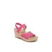 Women's Danita Sandal by LifeStride in French Pink Fabric (Size 7 M)