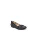 Wide Width Women's Incredible 2 Flat by LifeStride in Navy Faux Leather (Size 10 W)