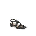 Women's Jordan Sandal by LifeStride in Black Faux Leather (Size 5 1/2 M)