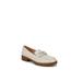 Wide Width Women's London 2 Flat by LifeStride in Bone Faux Leather (Size 9 W)