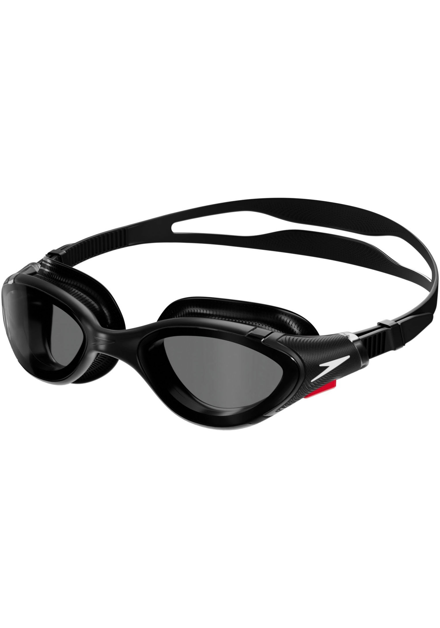 Schwimmbrille SPEEDO "H Schwimmbrille", schwarz (schwarz, smoke), Sportbrillen, Herren, mit Markenlogo Image