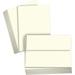 Hamilco Card Stock Blank Note Cards with Envelopes Flat 5 x 7 Cream Cardstock Paper 100lb Cover - 100 Pack