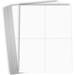 Hamilco White Cardstock Thick Paper - 8 1/2 x 11 Perforated 4 Up - 4 1/4 x 5 1/2 Cards - 100 Pack 400 Cards