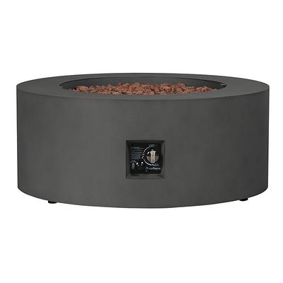 Everett Round Fire Table - Slate - Ballard Designs