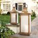 Saylor Lantern - Small Antique Brass - Ballard Designs Small Antique Brass - Ballard Designs