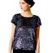 Anthropologie Tops | Anthropologie Leifsdottir Navy Sequin Short Sleeve Tee Top | Color: Blue | Size: S