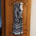 Jessica Simpson Dresses | Navy And White Halter Dress | Color: Blue/White | Size: 6