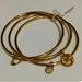 Coach Jewelry | Auth Nwt Coach 3 Piece Gold Bangle Bracelet Set F76466 | Color: Gold | Size: Os