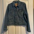 Levi's Jackets & Coats | Levi’s Original Trucker Jacket Nwt Women’s Jean Jacket Size Xl | Color: Blue/White | Size: Xl