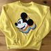 Disney Tops | Disney Parks Wdw Retro Yellow Rainbow Mickey Mouse Sweatshirt Size Medium | Color: Black/Yellow | Size: M
