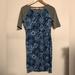 Lularoe Dresses | Lularoe Julia Dress Sz Xs | Color: Blue/Gray | Size: Xs