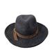 Athleta Accessories | Athleta Hat Wool Felt Fedora Gray With Brown Trim Western Cowgirl | Color: Brown/Gray | Size: Os