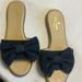 Kate Spade Shoes | Kate Spade Womens Bow Sandals | Color: Blue | Size: 7