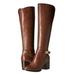 Giani Bernini Shoes | Giani Bernini Womens Rozario Memory-Foam Wide-Calf Dress Boots Size 10wc | Color: Brown | Size: 10wc