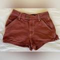 Urban Outfitters Shorts | Bdg Urban Outfitters! Rust Color Cargo Cotton Denim Shorts Sz 25 | Color: Red | Size: 25