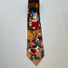 Disney Accessories | Disney Store Santa Claus Silk Tie | Color: Red/Yellow | Size: Os