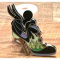 Disney Jewelry | Disney Pin Villain Shoes High Heels Maleficent Sleeping Beauty Trading Pin | Color: Black/Green | Size: Os