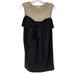 Anthropologie Dresses | Anthropologie Harkham Dress Womens 2 Bow Embellished Sleeveless Wool Silk Black | Color: Black/Tan | Size: 2