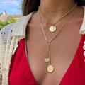 Free People Jewelry | Layered Coin Necklace | Color: Gold | Size: Os