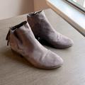 American Eagle Outfitters Shoes | Ae American Eagle Women’s Ankle Boots Booties Size 8, Gray Suede Zip-Up | Color: Gray | Size: 8