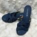 American Eagle Outfitters Shoes | American Eagle Size 8 Denim Sandals. | Color: Blue/Brown | Size: 8