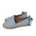 J. Crew Shoes | J Crew Shoes Womens 9 Casual Ankle Strap Espadrille Loafer Ax894 Blue Canvas | Color: Blue | Size: 9