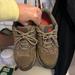 Columbia Shoes | Columbia Hiking Shoe Suede Taupe & Red/Orange Size 6 | Color: Gray | Size: 6
