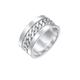 Elli - Bandring Panzer Design Breit 925 Silber Ringe Damen