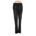 Ann Taylor LOFT Faux Leather Pants - High Rise Boot Cut Boot Cut: Black Bottoms - Women's Size 6