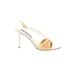 Laundry by Shelli Segal Heels: Gold Shoes - Women's Size 9 1/2 - Open Toe