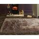 Lord of Rugs Modern Plain Shaggy Rug Silky Shiny High Pile Super Soft Bedroom Living Room Fluffy Thick Rug (Mink, Small 80x150 cm (2'6"x5'))