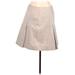 Ann Taylor LOFT Casual Skirt: Tan Solid Bottoms - Women's Size 10 Petite