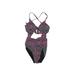 Tart Collections One Piece Swimsuit: Purple Swimwear - Women's Size Small