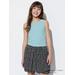 Kid's Airism Cotton Ribbed Cropped Bra Tank Top | Green | 11-12Y | UNIQLO US