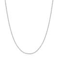 925 Sterling Silver Rope Chain for Women, 1.8mm Thick Silver Chain Necklaces for Women Men and Girls, 18 Inches Rope Chain Necklace for Women