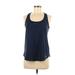 Under Armour Active Tank Top: Blue Activewear - Women's Size Medium