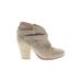 Rag & Bone Ankle Boots: Gray Print Shoes - Women's Size 37 - Round Toe