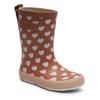 Gummistiefel BISGAARD "fashion Weite: normal", Kinder, Gr. 30, weiß (altrosa weiß sweethearts), Gummi, sportlich, Schuhe, Matsch-Stiefel mit Wechselfußbett, Größenschablone zum Download