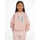 Sweatshirt TOMMY HILFIGER "MULTI COLOR MONOGRAM SWEATSHIRT" Gr. 3 (98), rosa (teaberry blossom) Mädchen Sweatshirts