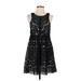 Free People Casual Dress: Black Jacquard Dresses - Women's Size 4