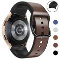 Bracelet en cuir pour Samsung Galaxy Watch No Gaps Band Watch 6 5 4 44 40mm 5 Pro 45mm