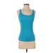 Lauren by Ralph Lauren Sleeveless Top Teal Scoop Neck Tops - Women's Size Small