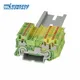 PT1.5-TW-PE Push-in Ground rajeunissement-Through Din Rail Terminal nuits 1.5mm ² 1-in 2-out Plug