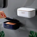 Boîte de rangement à double couche pour douche à domicile plaque de vidange pour éponge toilettes