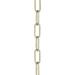 Progress Lighting 48-inch 9-gauge Gilded Silver Square Profile Accessory Chain Steel in Gray | 48 H x 1.125 W x 1.125 D in | Wayfair P8755-176