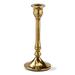 Tag Vanessa Gold Aluminum Taper Candle Holder Large in Yellow | 7 H x 3 W x 3 D in | Wayfair G15993