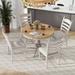 Alcott Hill® Buzard Round 58" Dining Set Wood in White | 30 H in | Wayfair 880B35C69EA64B129A1CDD6D97AC46F3