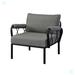 Armchair - Red Barrel Studio® 32.31" Wide Armchair in Black/Gray | Wayfair 18F854DAC50A43DDAB84A898C5EF15A8