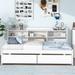 Red Barrel Studio® Jeylah Solid Wood Platform Storage Bed Wood in White | 44.8 H x 49.6 W x 78.2 D in | Wayfair 27C39CD490E24E58A53EE180F08B8F3D